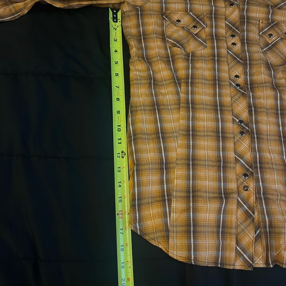 Roper Orange Plaid Western Shirt - Picture 11 of 15